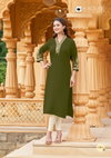 Ladlee Vol 2 By Kadlee Rayon Thread work Kurti Wholesale Clothing Distributors In India
