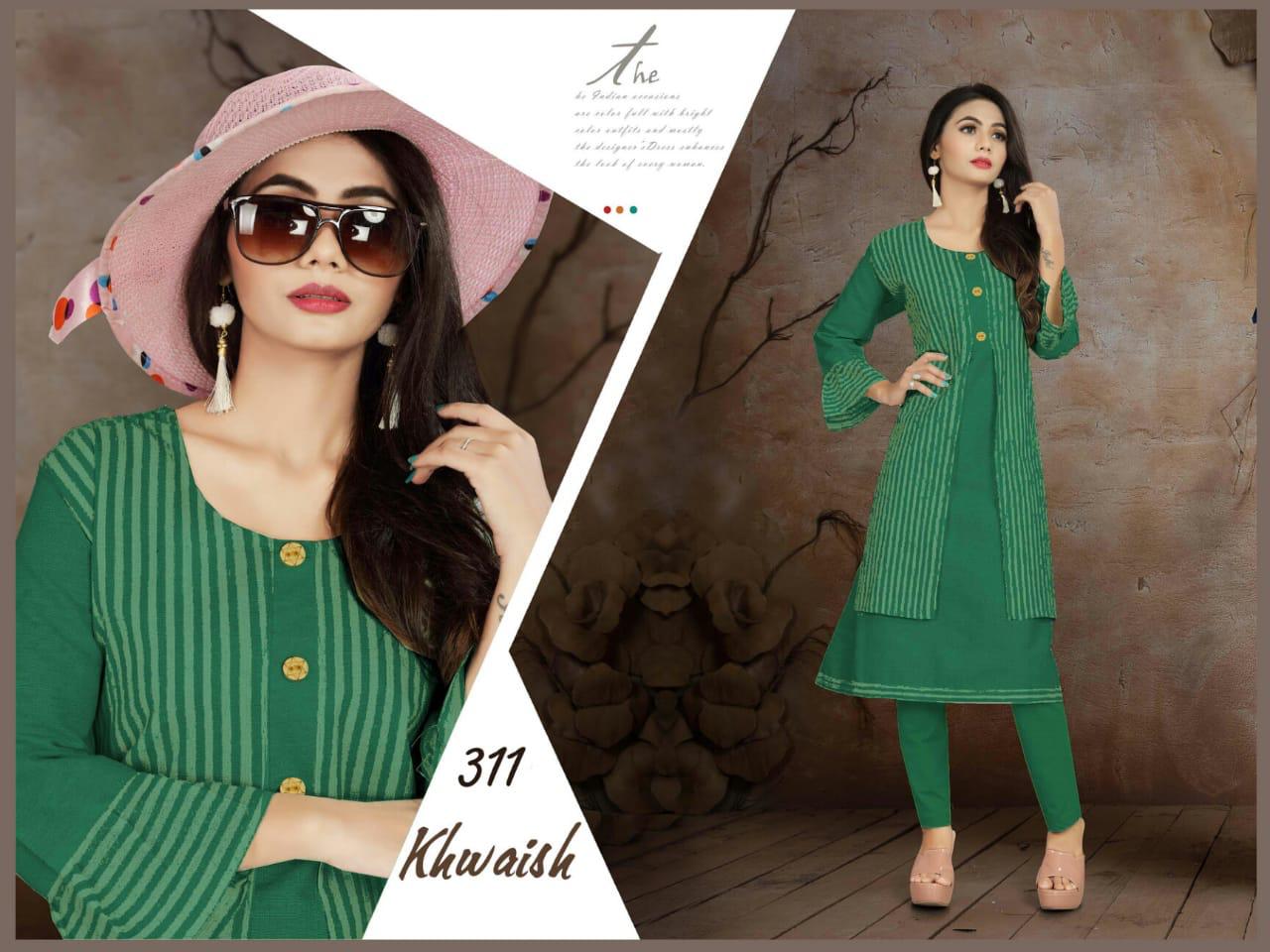 Trendy Aagya Khwaish 3 Festive Daily Wear Kurtis Collection
