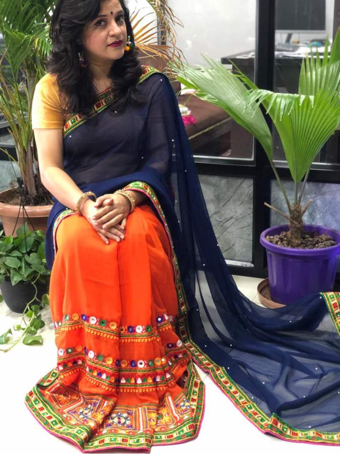 Roop Kachhi Gamthi Latest Designer Georgette Function Wear Embroidered Saree Collection
