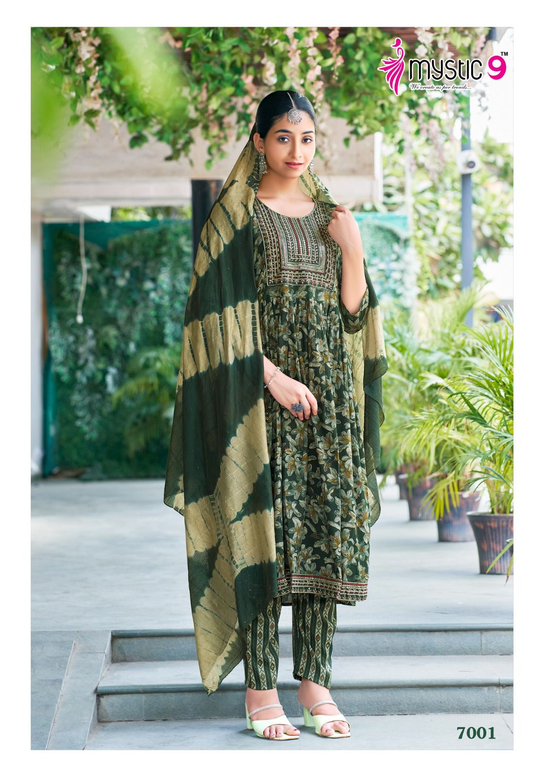 Sara Vol 7 By Mystic 9 Rayon Printed Kurti With Bottom Dupatta Suppliers In India