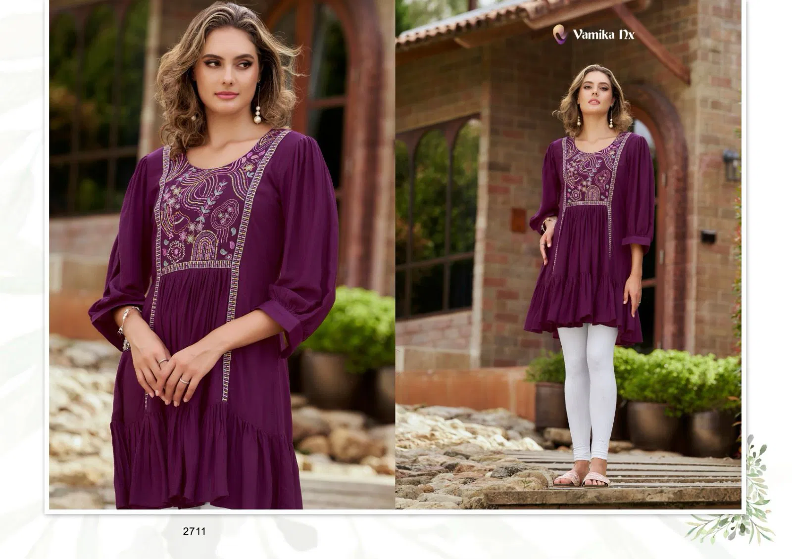 Rang Mahal Vol 3 By Vamika Nx Rayon Ladies Tunic Top Wholesale Shop In Surat