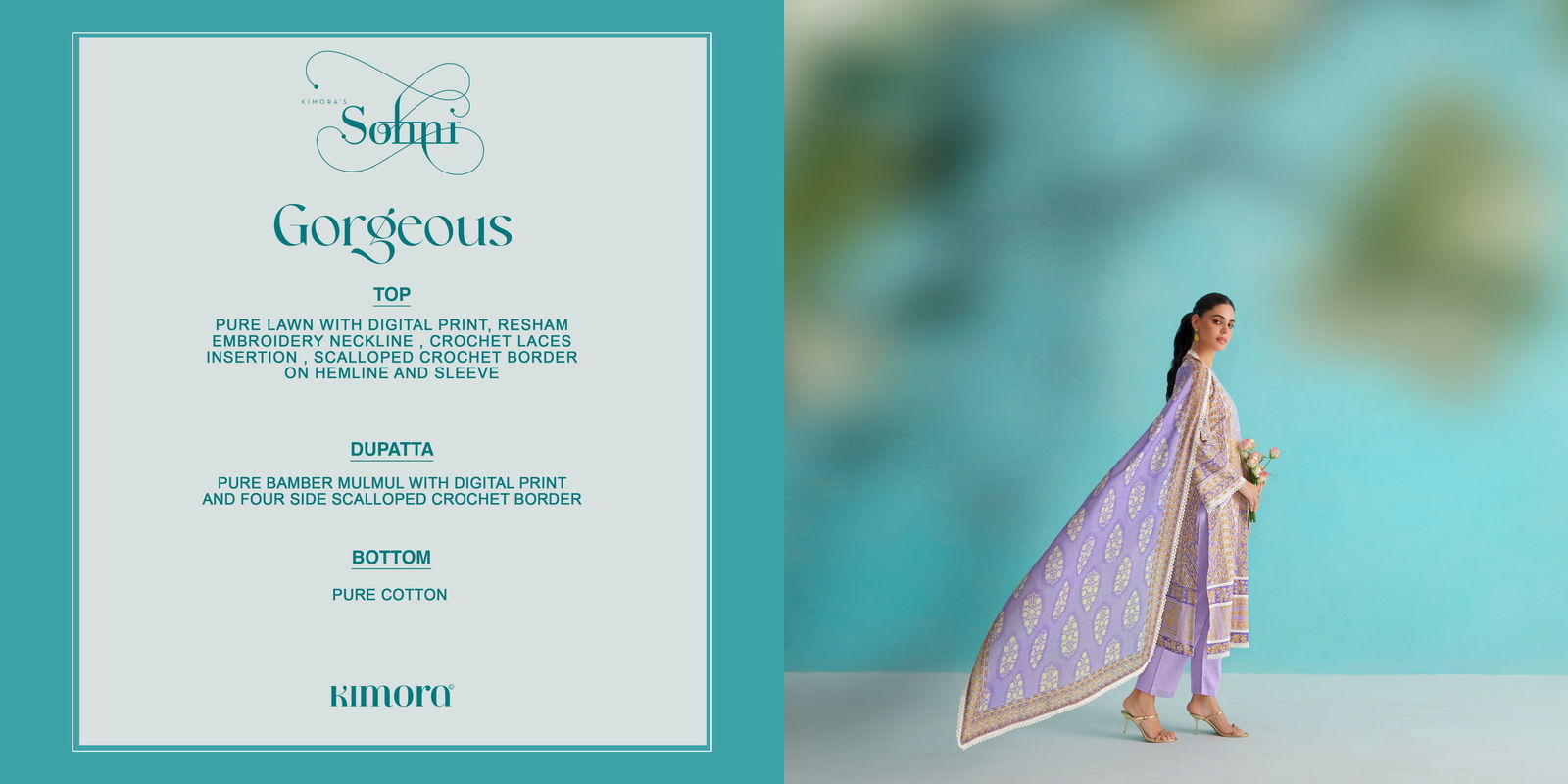 Gorgeous By Kimora Sohani Lawn Printed Wholesale Salwar Suits In India