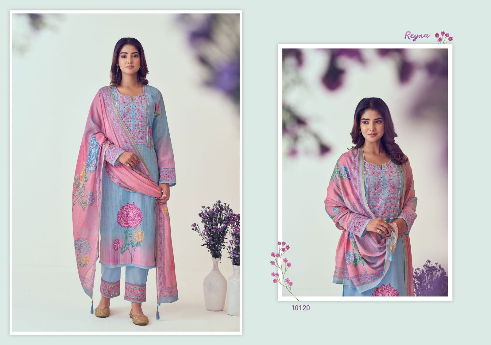 Sargun By Reyna Linen Digital Printed Dress Material Orders In India