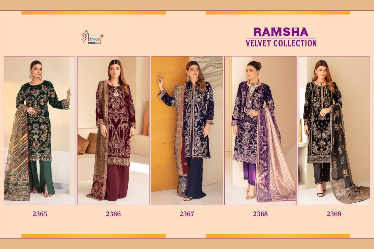 Shree Ramsha Velvet Fancy Festival Wear Latest Pakistani Salwar Suit Collection