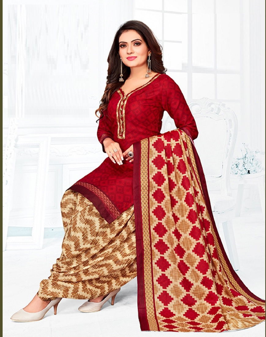 Ganeshji Angoori Patiala 2 Regular Wear Indo Printed Cotton Dress Material Collection