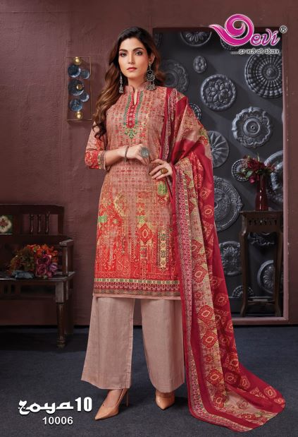 Devi Zoya 10 Casual Daily Wear Cotton Printed Dress Material Collection