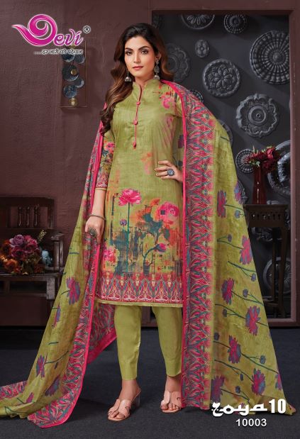 Devi Zoya 10 Casual Daily Wear Cotton Printed Dress Material Collection