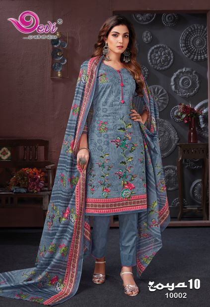 Devi Zoya 10 Casual Daily Wear Cotton Printed Dress Material Collection