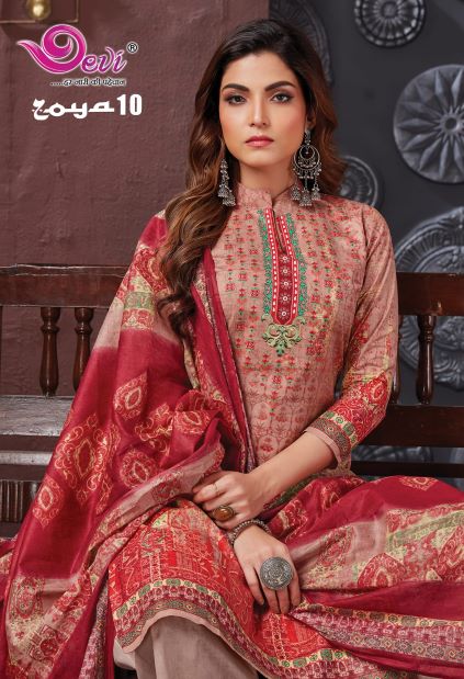 Devi Zoya 10 Casual Daily Wear Cotton Printed Dress Material Collection