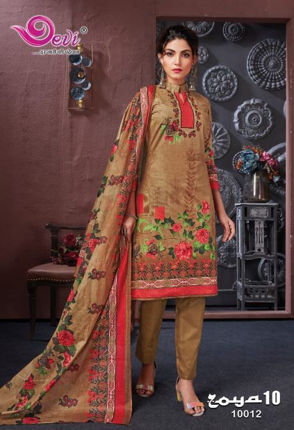 Devi Zoya 10 Casual Daily Wear Cotton Printed Dress Material Collection