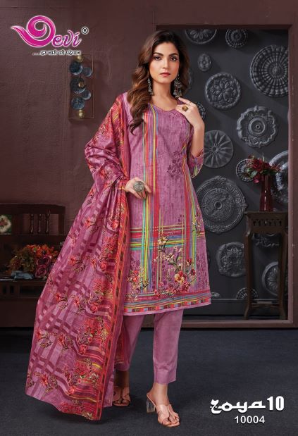 Devi Zoya 10 Casual Daily Wear Cotton Printed Dress Material Collection