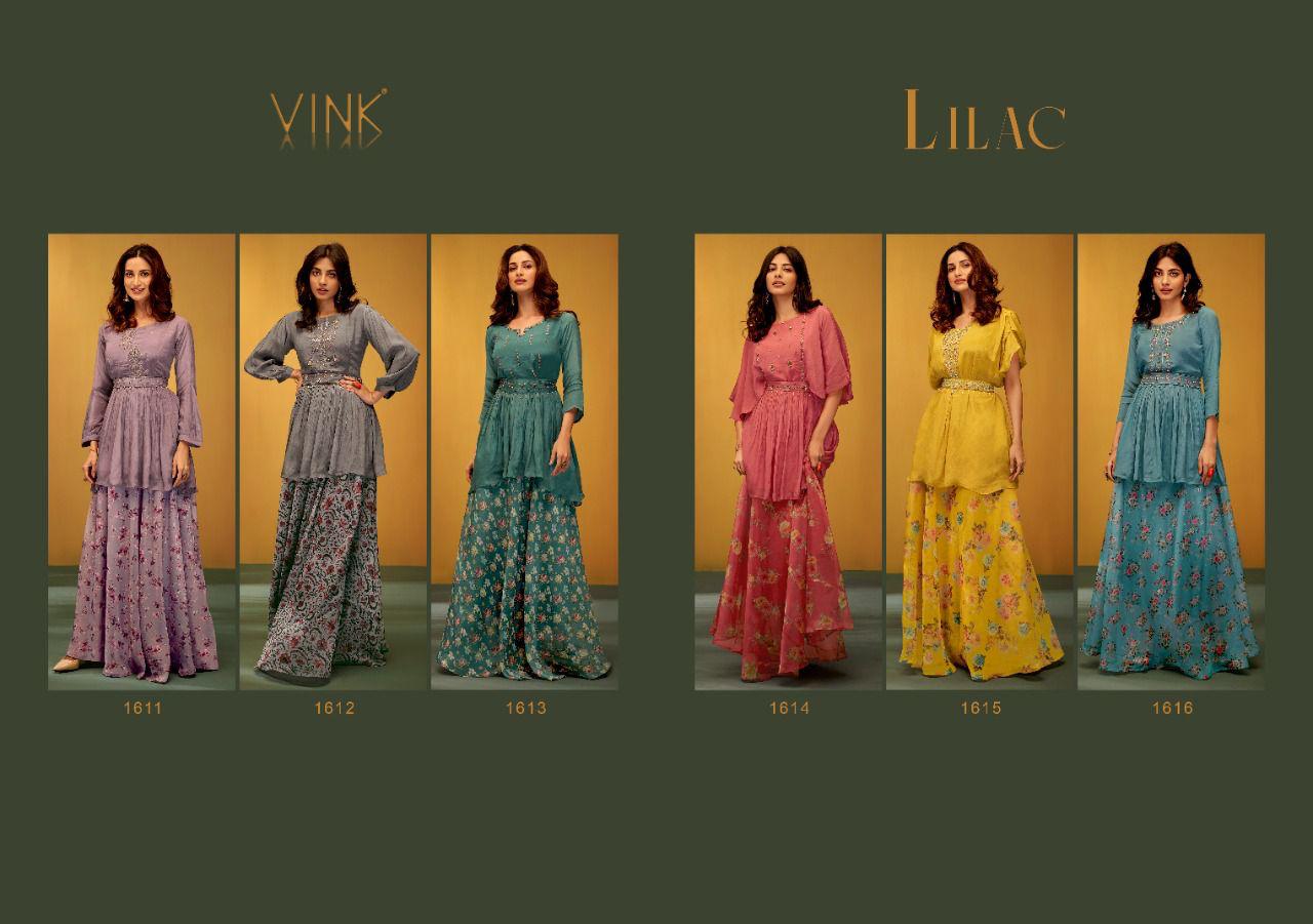 Vink Lilac Heavy Fancy Festive Wear New Designer Stylish Kurti With Skirt Collection