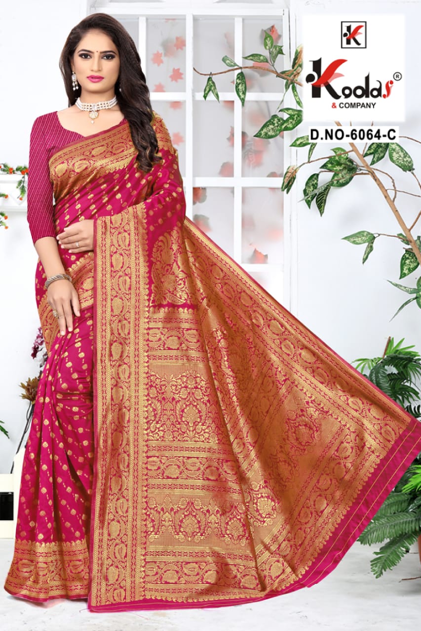 Skoda 6064 Latest Fancy Designer Silk Festive Wear Rich Pallu Designer Saree Collection
