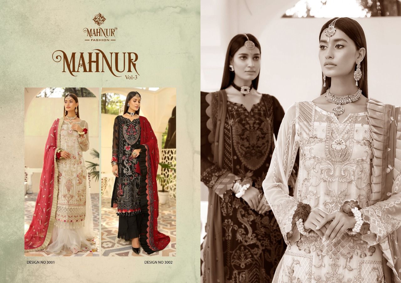 Mahnur 3 New Fancy Festive Wear Designer Pakistani Salwar Suits Collection