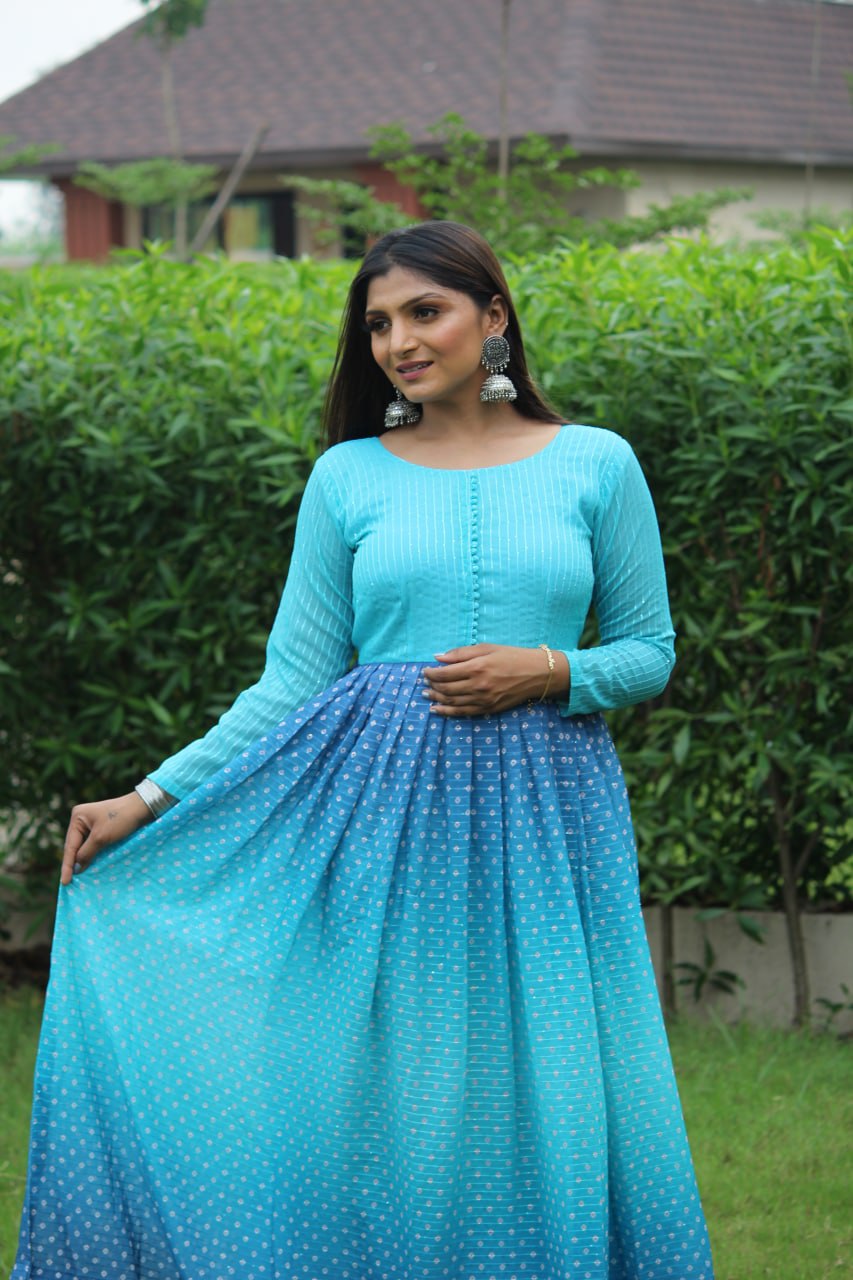 Spsc 9001 Latest Designer Printed Georgette Festive Wear Gown Collection