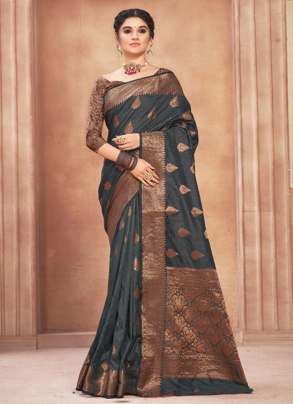 Sangam Aura Silk 2 Ethnic Wear Cotton Silk Designer Saree Collection 