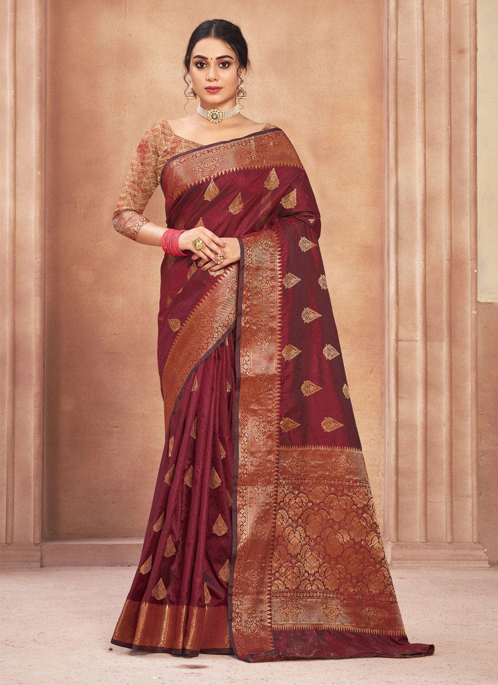 Sangam Aura Silk 2 Ethnic Wear Cotton Silk Designer Saree Collection 