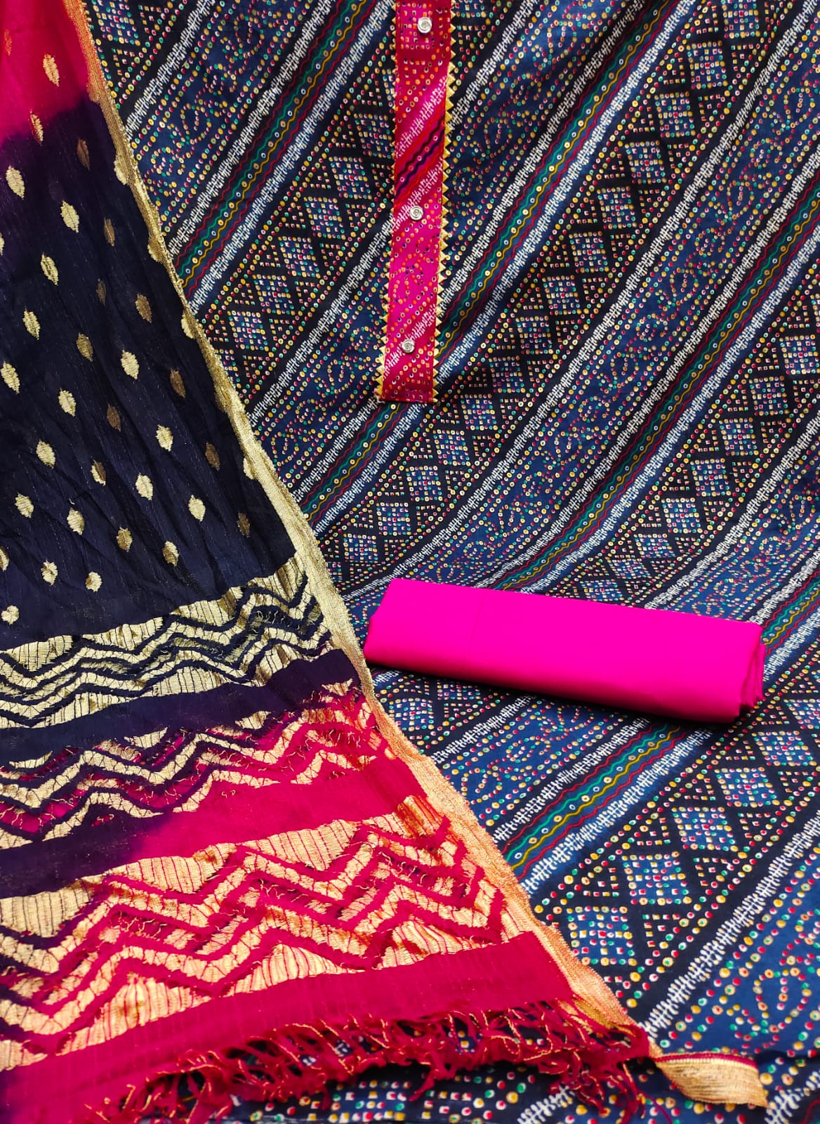 Rnx Cotton Foil Mill Print 2 Fancy Festive Wear Cotton Fancy Dress Material