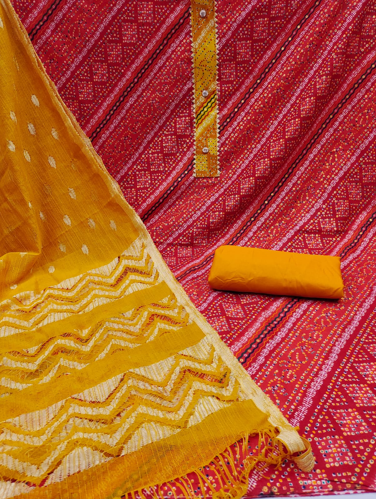 Rnx Cotton Foil Mill Print 2 Fancy Festive Wear Cotton Fancy Dress Material