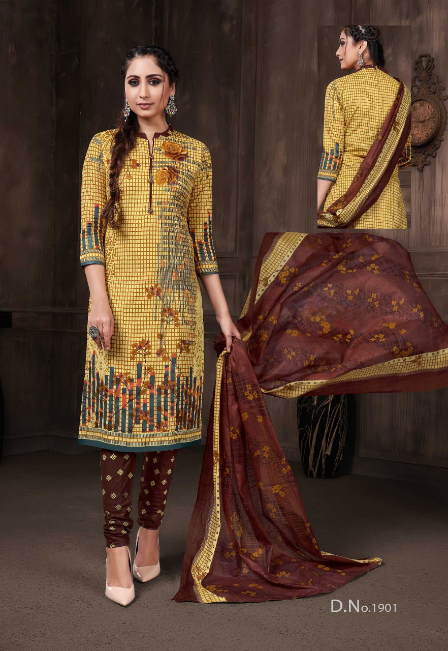Sc Three Star vol 19 New Exclusive Cotton Printed Casual Wear Dress Material Collection 