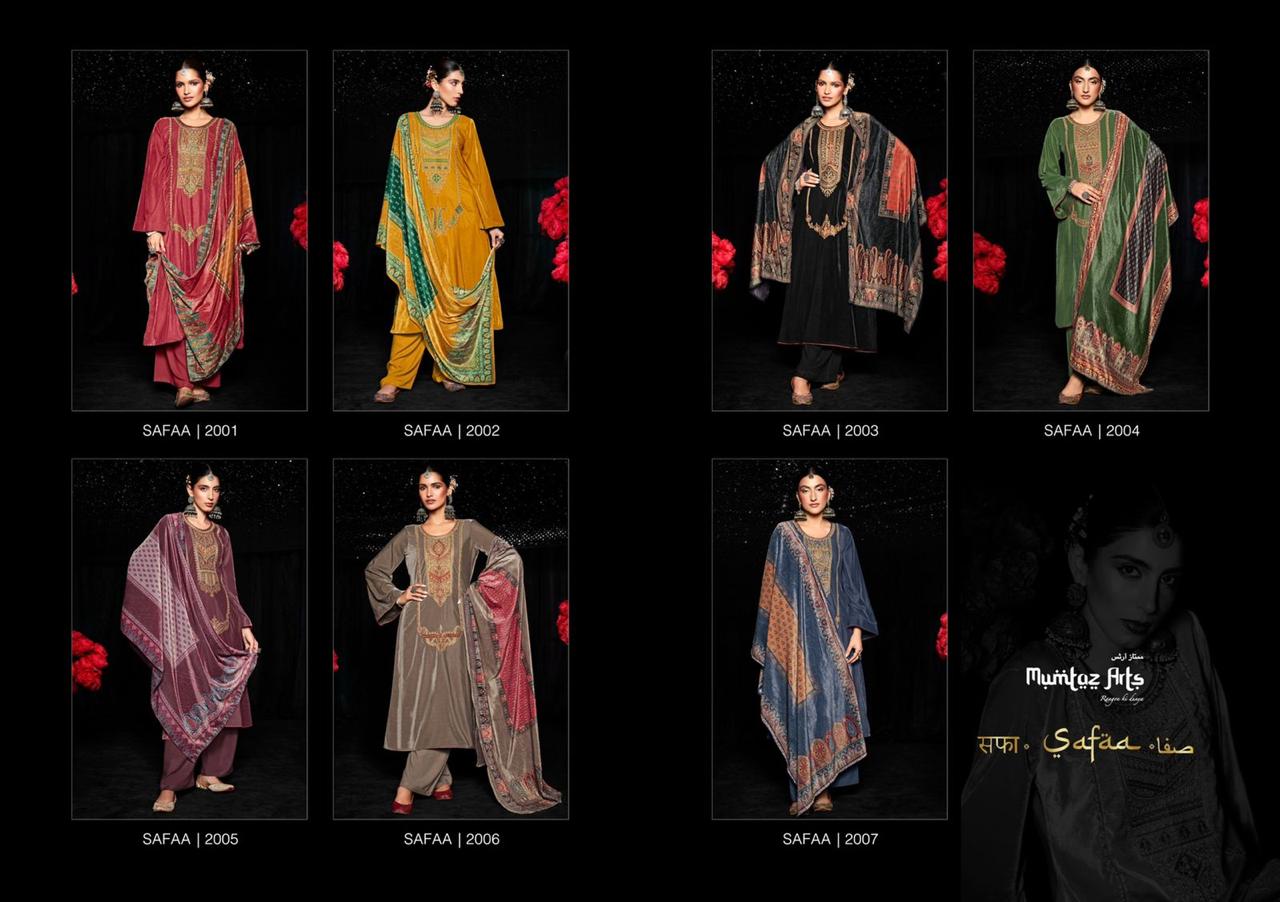 Mumtaz Safaa Velvet 1 Printed Fancy Exclusive Wear Designer Salwar Kameez Collection