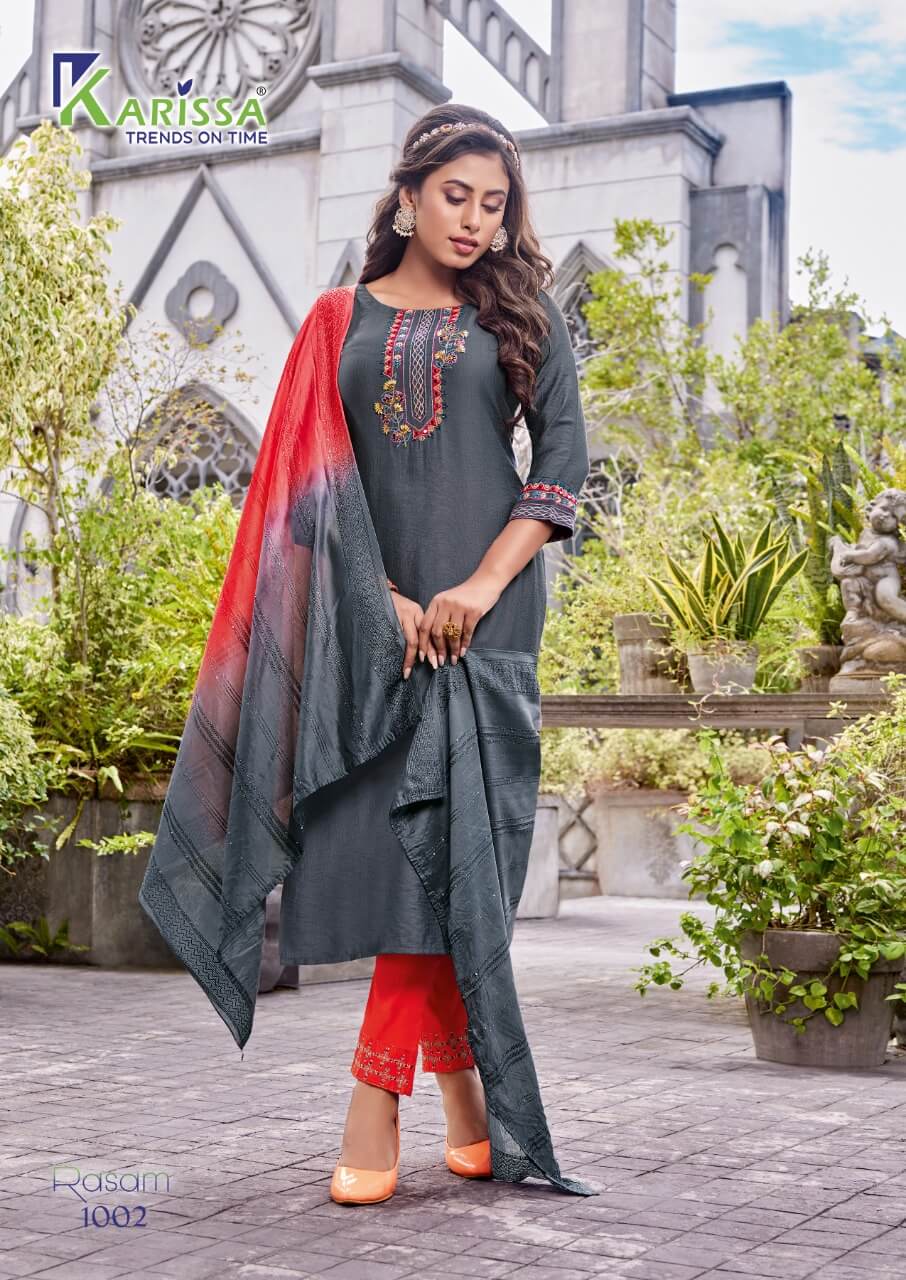 Karissa Rasam Exclusive Wear Latest Designer Kurti Bottom With Dupatta Collection