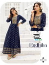 Radhika By Blue Hills Rayon Foil Printed Anarkali Kurtis Wholesalers In Surat
