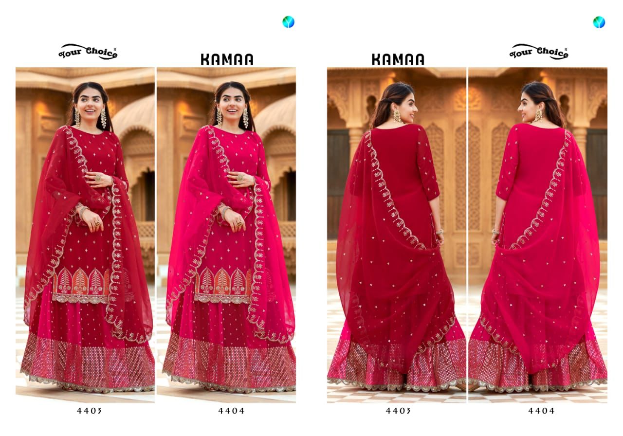Your Choice Kamaa Heavy New Designer Fancy Festive Wear Look Salwar Kameez Collection