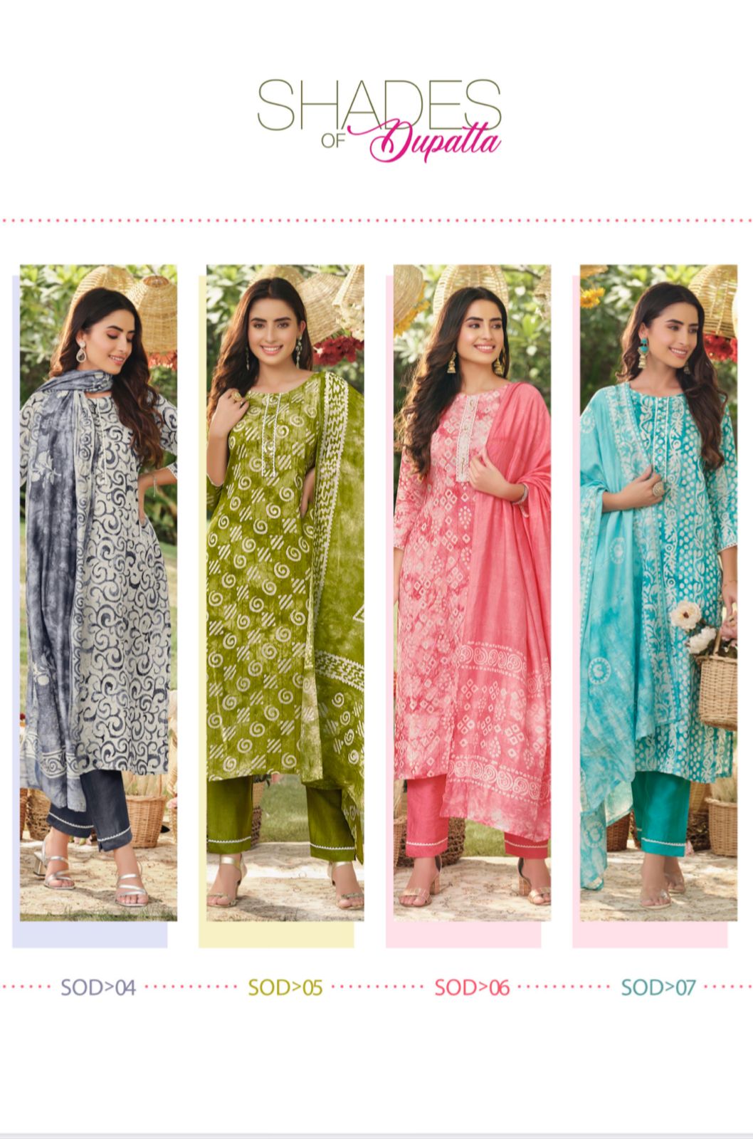 S4u Shades Of Dupatta Printed Fancy Ethnic Wear Ready Made Suit Collection