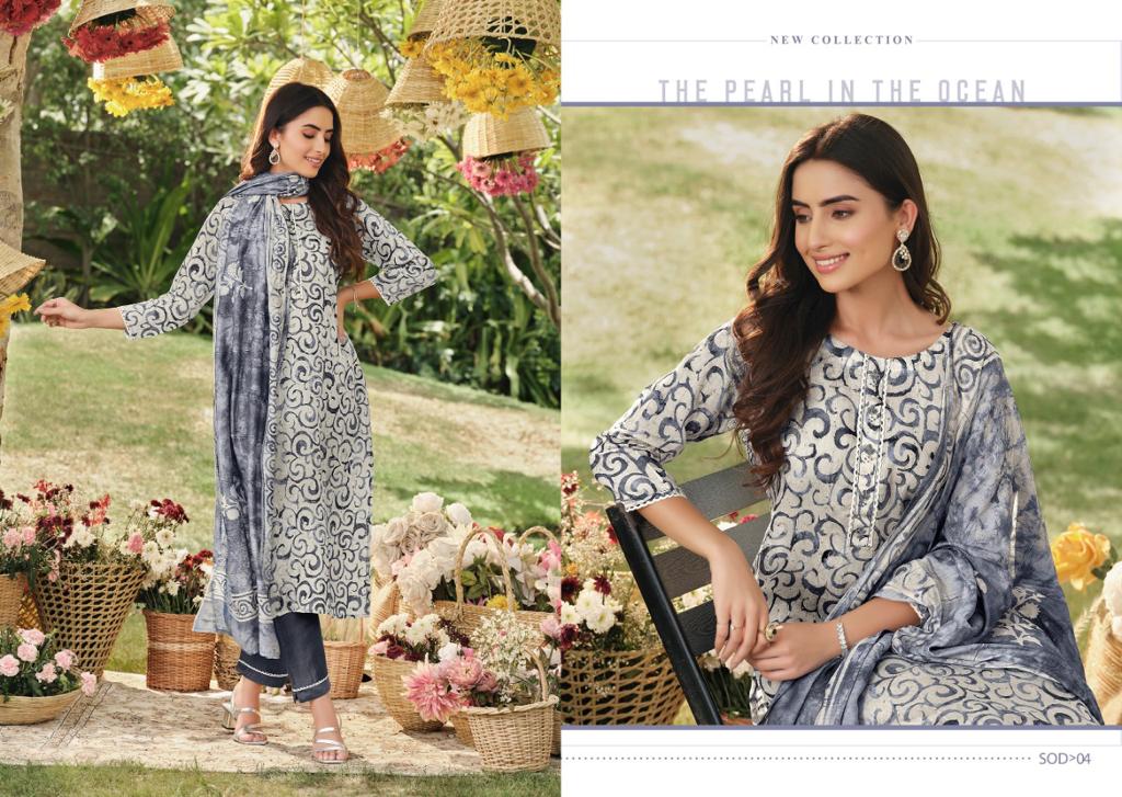 S4u Shades Of Dupatta Printed Fancy Ethnic Wear Ready Made Suit Collection