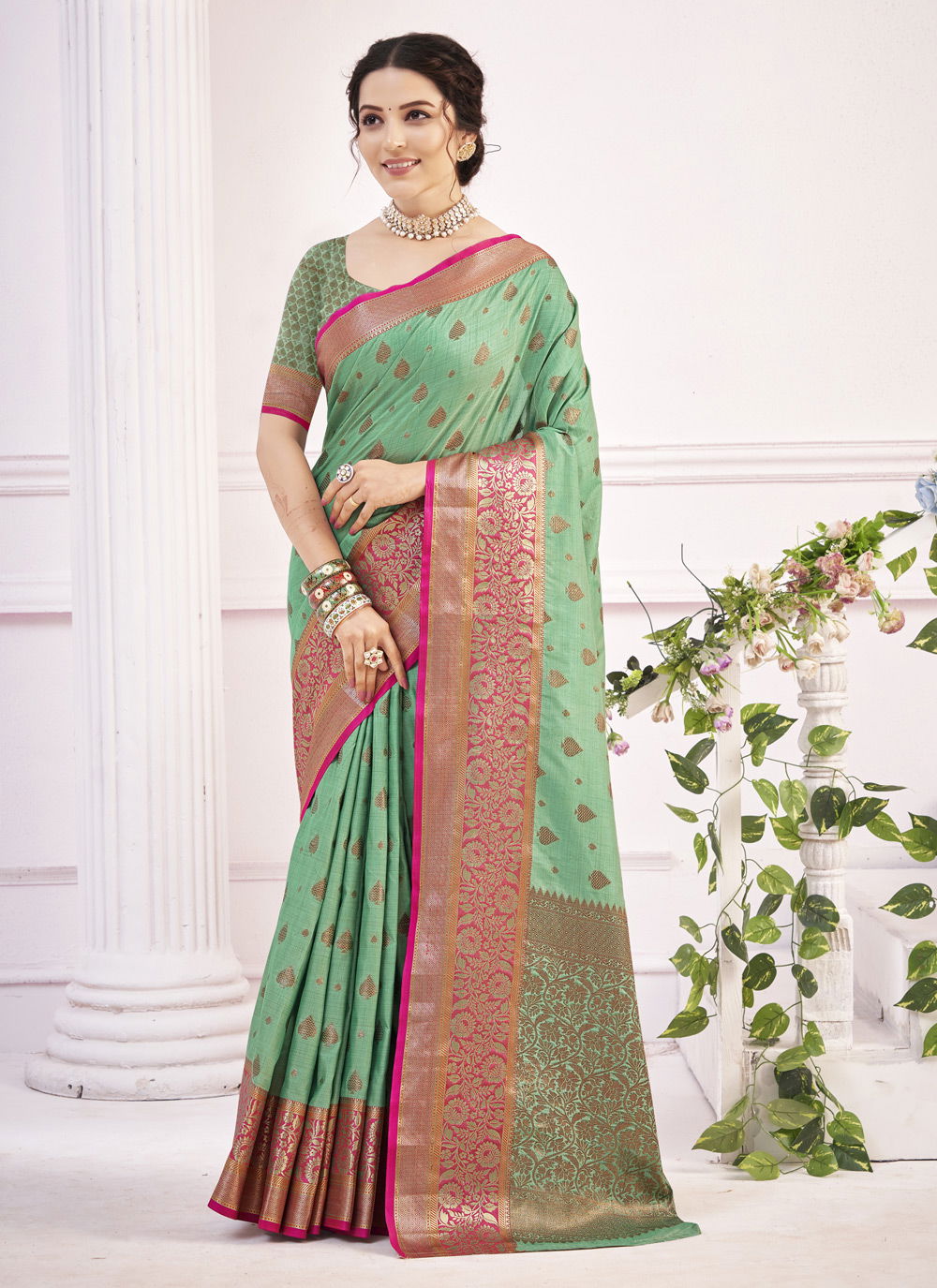 Sangam Ratnagiri Silk Fancy Exclusive Wear Designer Cotton Sarees Collection