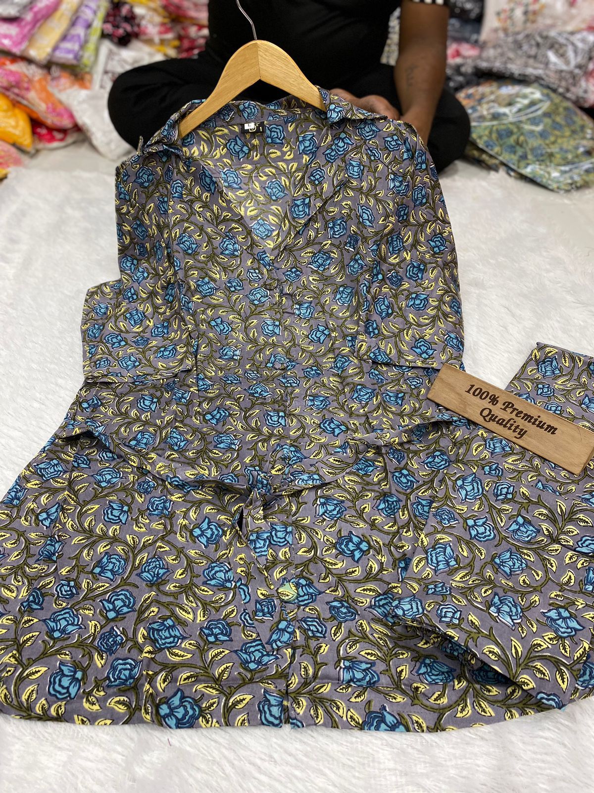 Strawberry Cord Set Printed Kurti With Bottom Catalog