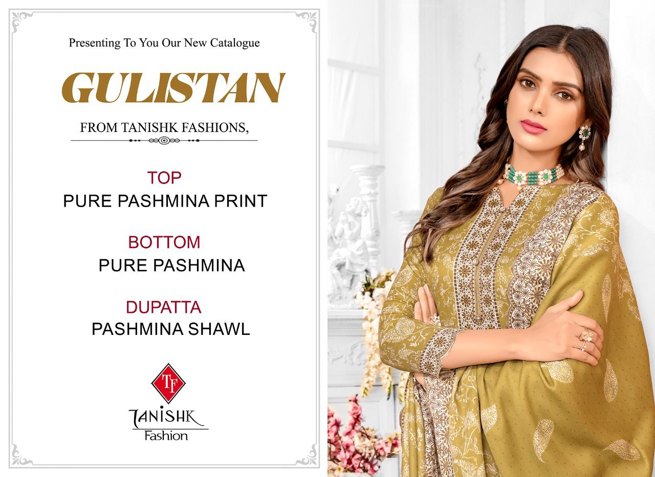 Tanishk Gulistan Designer Fancy Festive Wear Pashmina Wear Dress Material Collection