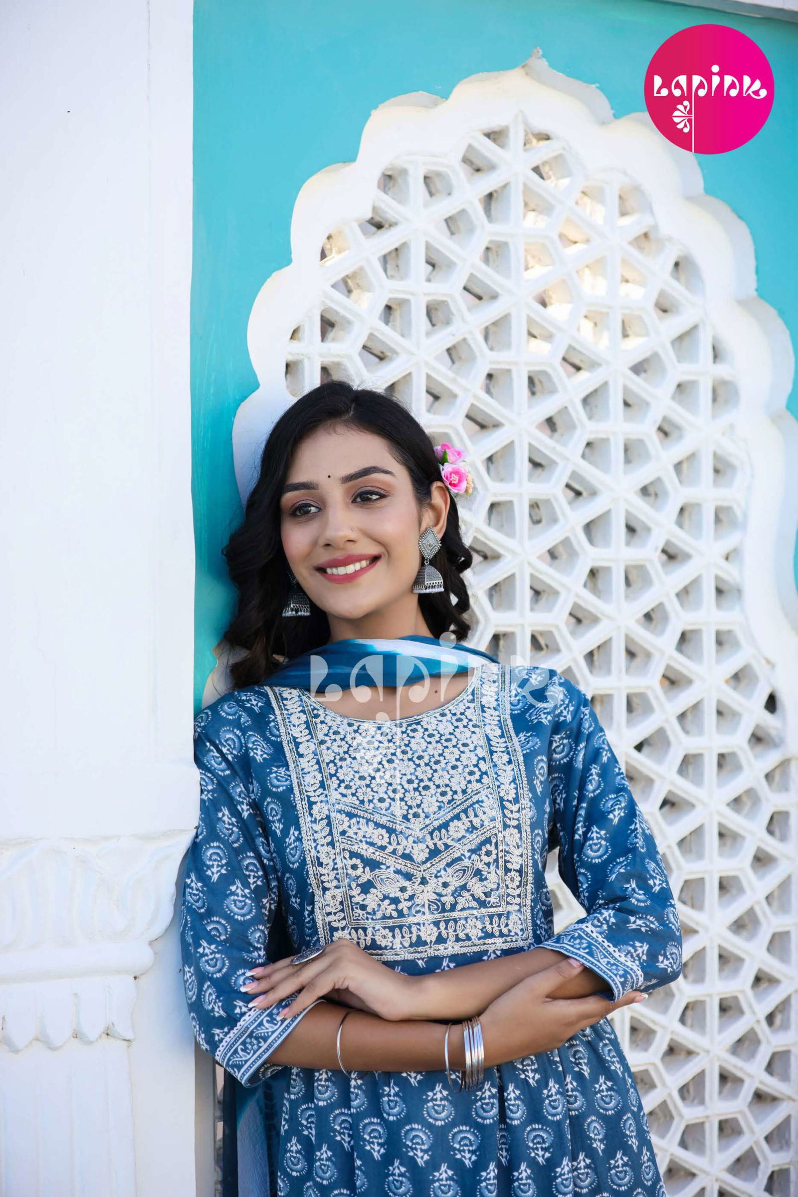 Lapink Nyra 1 Fancy Festive Wear Designer Rayon Ready Made Suit Collection