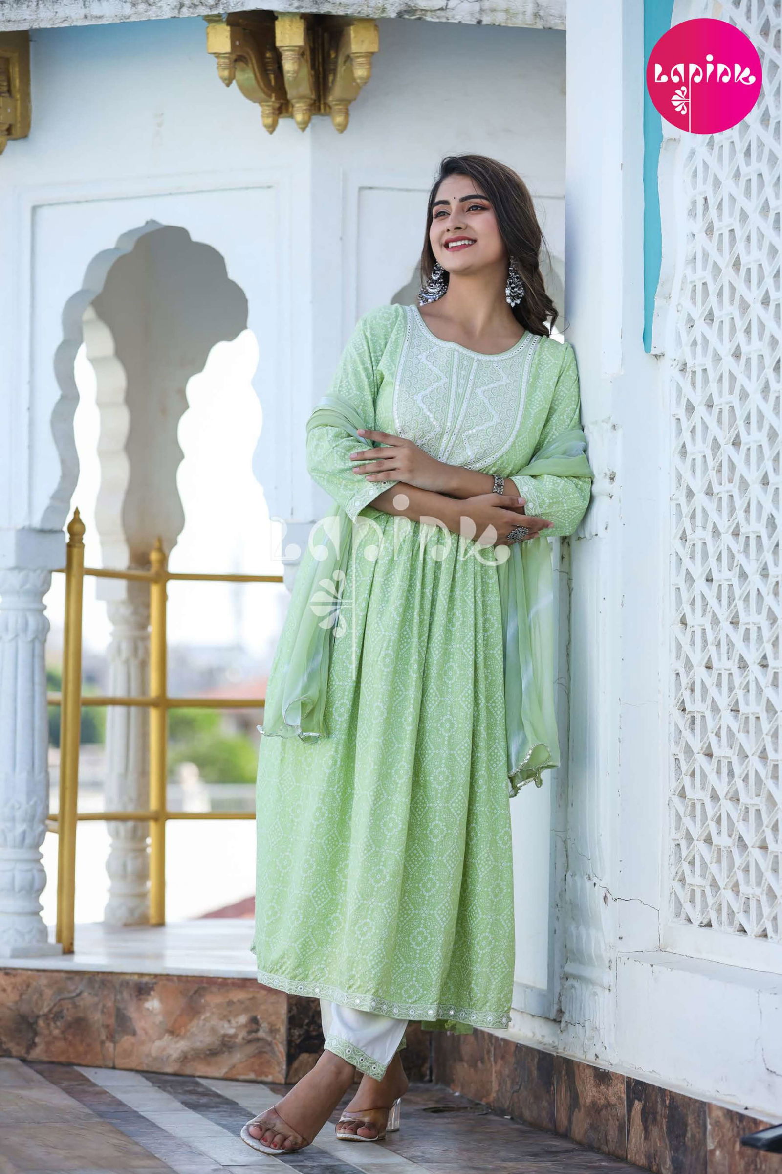 Lapink Nyra 1 Fancy Festive Wear Designer Rayon Ready Made Suit Collection