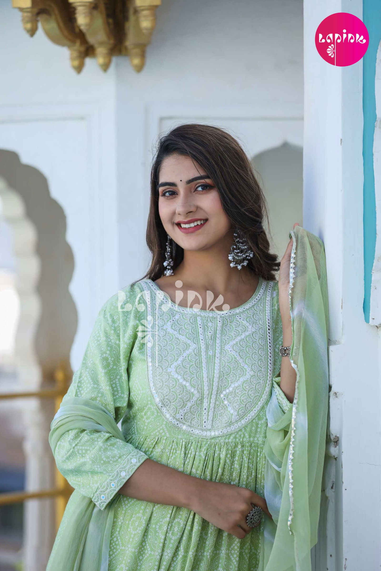 Lapink Nyra 1 Fancy Festive Wear Designer Rayon Ready Made Suit Collection