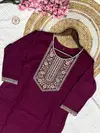 KF 629 Kalaai Reyon Embroidery Wholesale Kurti With Bottom Dupatta In India