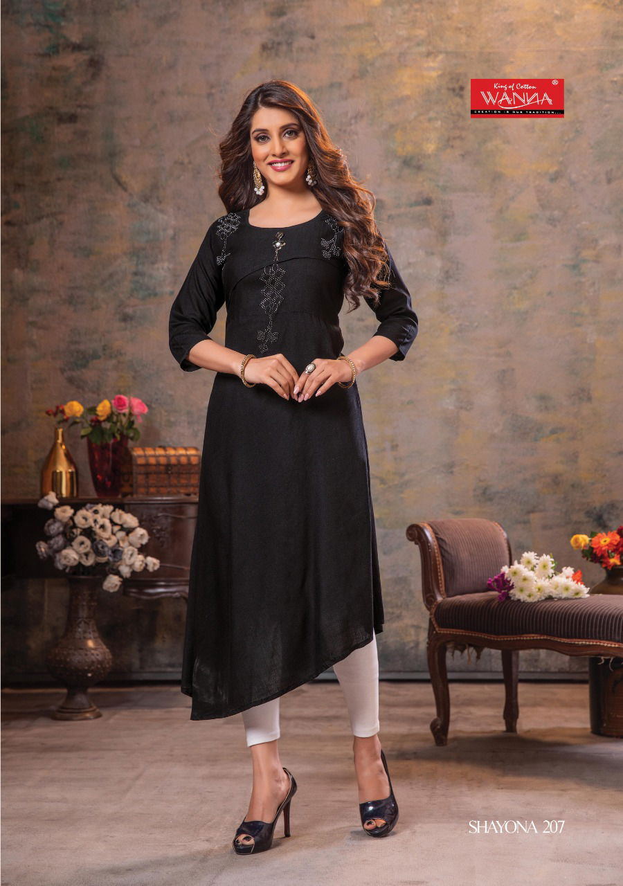 Wanna Shayona 2 Ethnic Wear Rayon Designer Kurti Collection