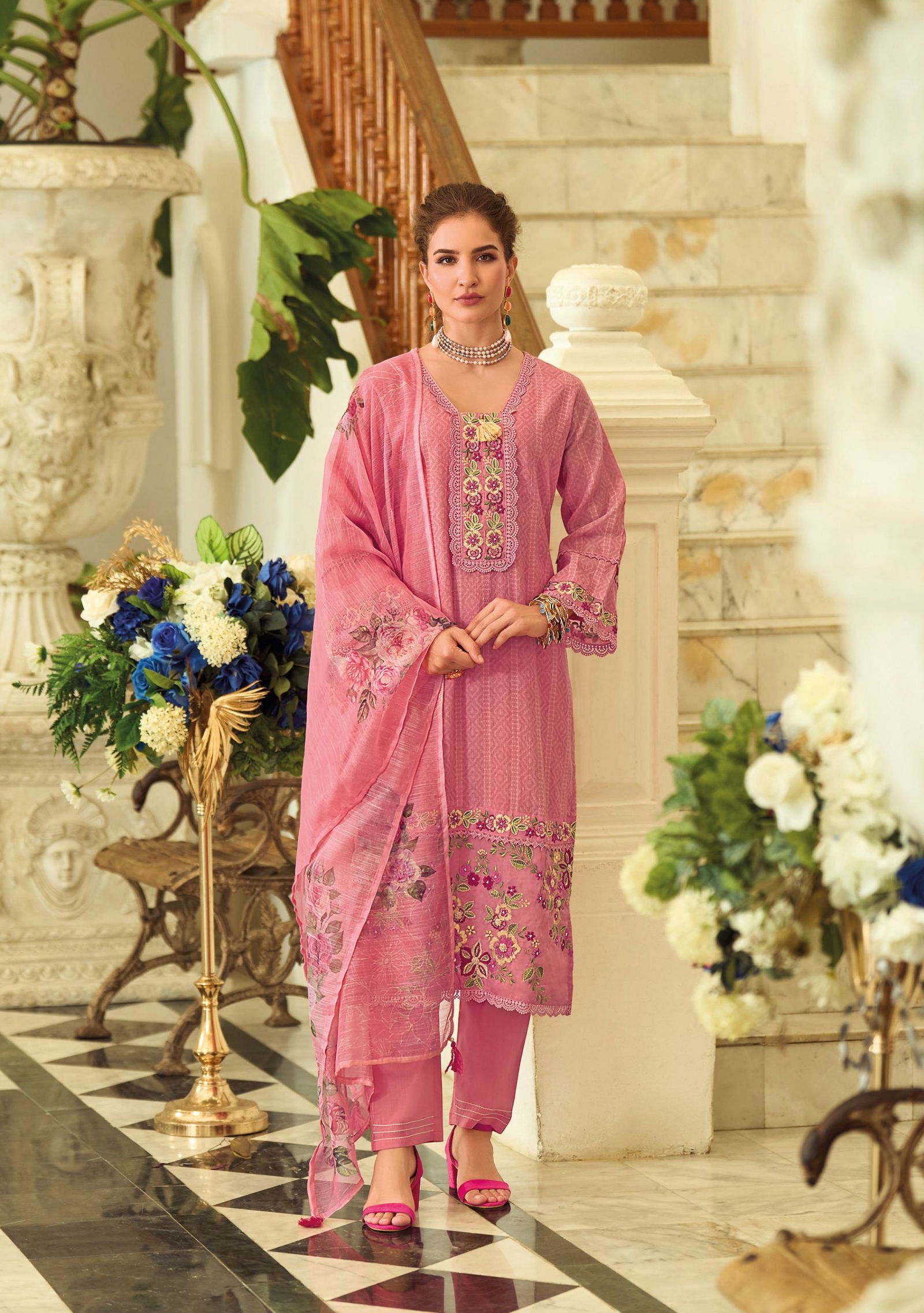 Summer Trends Vol 2 By Lady Leela Cotton Kurti With Bottom Dupatta Exporters In India