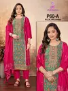 P60 A To D By Poonam Dola Silk Kurti With Bottom Dupatta Wholesale Shop In Surat