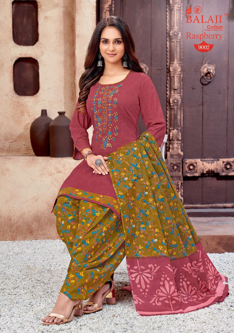 Balaji Raspberry Patiala 9 Daily Wear Wholesale Dress Material Collection 