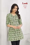 Zara Vol 7 By Laado Cotton Printed Surat Ladies Tunic Top Wholesale Market