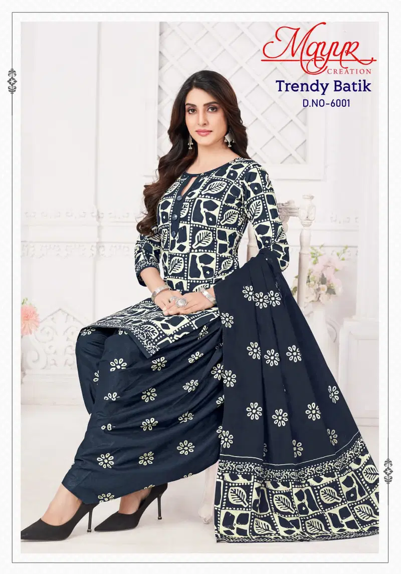 Trendy Batik Vol 6 By Mayur Cotton Wholesale Dress Material Suppliers In Mumbai