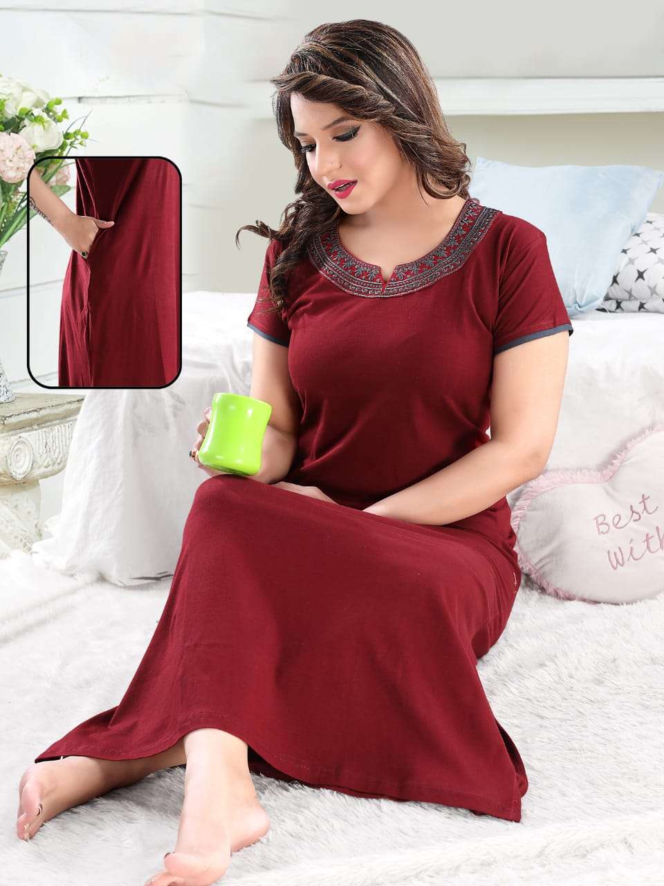 SINKER VOL-2 BY KAAMIRI DESIGNER BEAUTIFUL STYLISH FANCY COLORFUL ETHNIC WEAR & READY TO WEAR PLAIN NIGHTY AT WHOLESALE PRICE