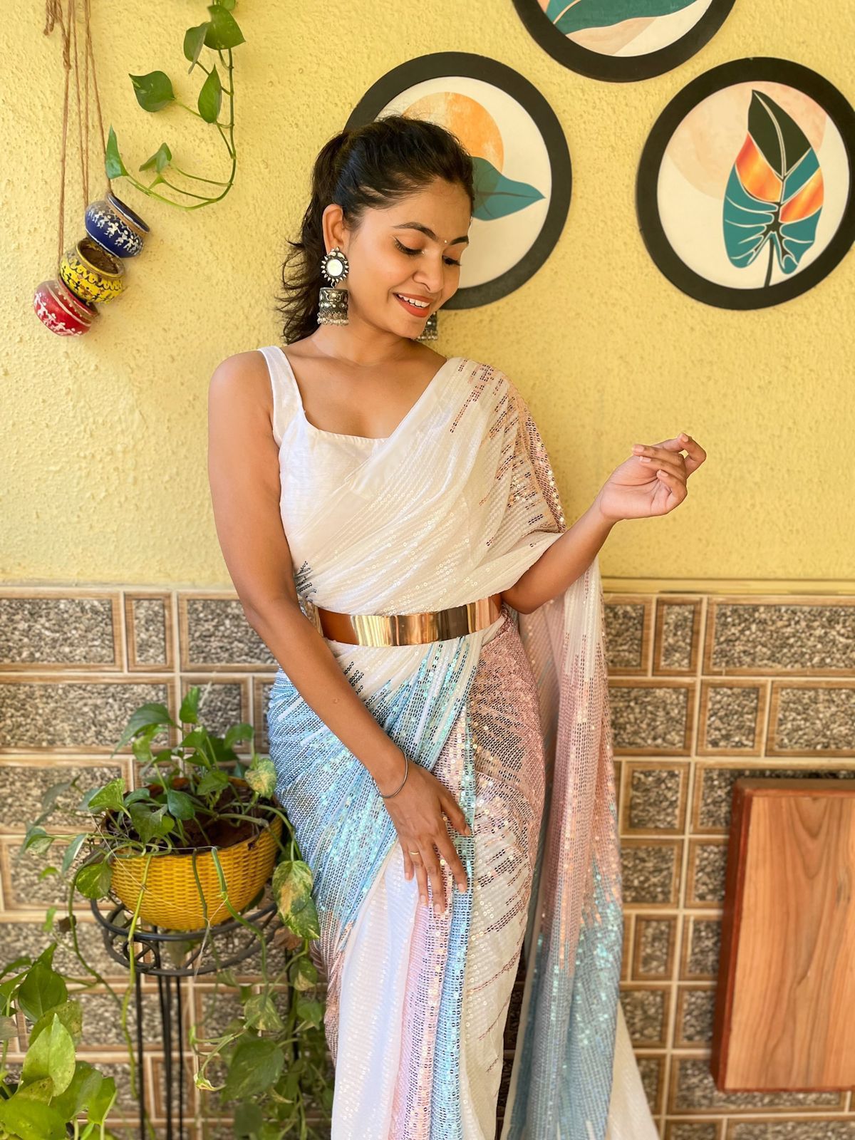 code 510 Georgette Party Wear Sarees Catalog
