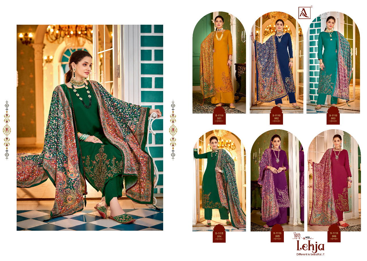 Alok Lehja Fancy Casual Wear Pashmina Wholesale Dress Material Collection