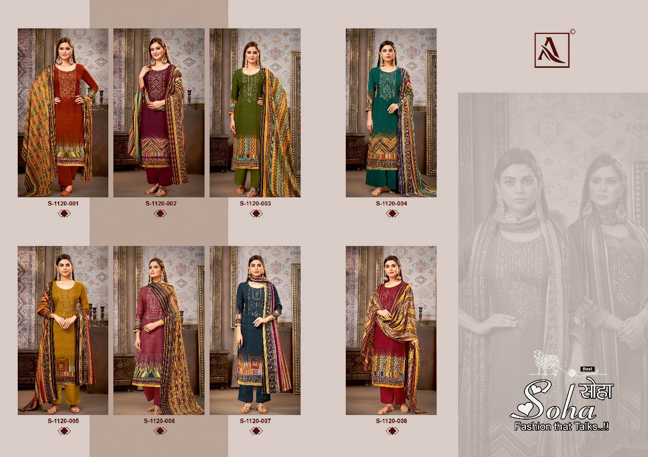 Alok Soha Pashmina  Winter Wear Wholesale Dress Material Collection