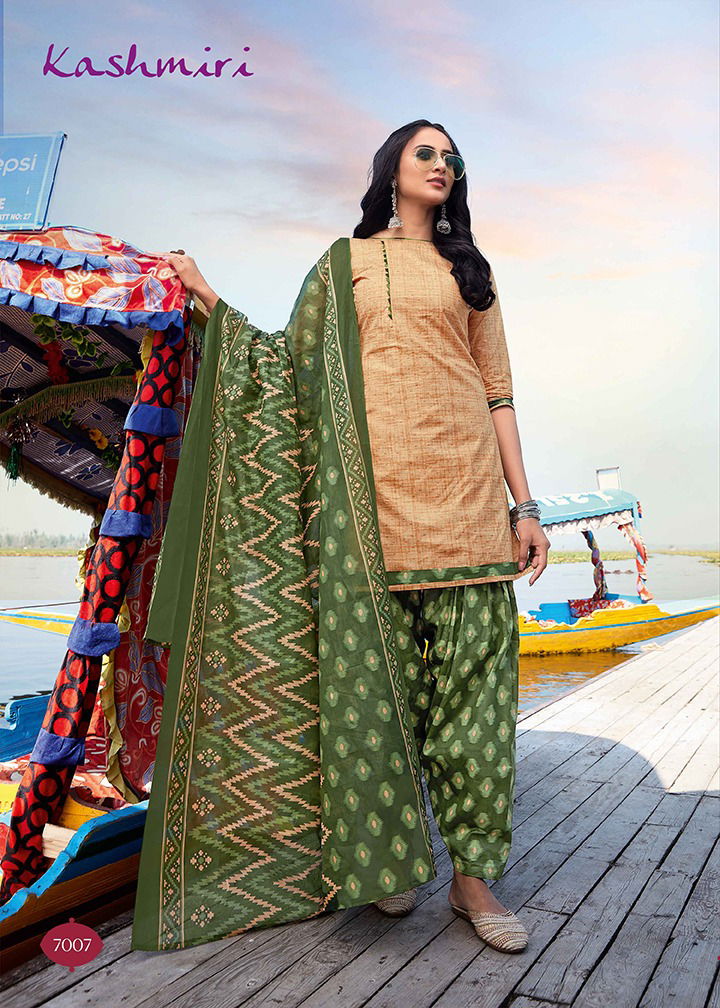 Ganesha Kashmiri 7 Fancy Regular Wear Printed Cotton Salwar Suit Collection
