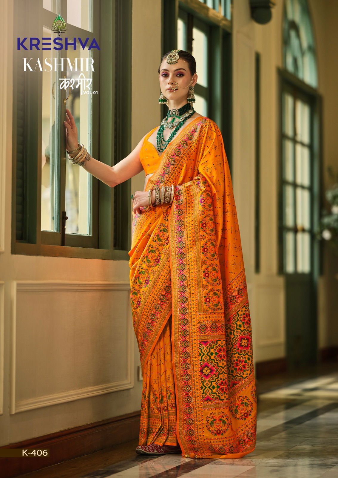 Kashmir Vol 1 By Kreshva Banarasi Silk Wedding Wear Sarees Orders In India