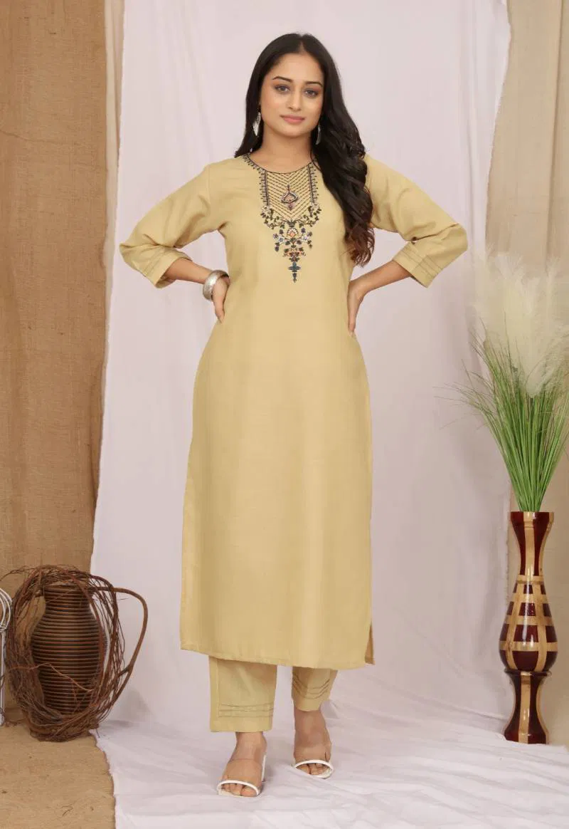 Tanyaa P 146 Cotton Casual Wear Kurti With Bottom Wholesale Market